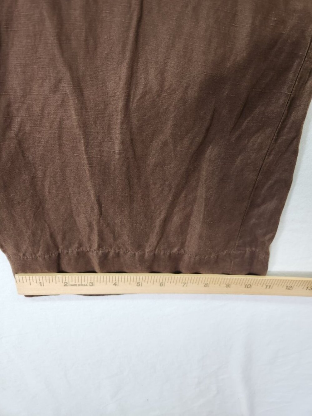 J. Jill Wide Leg Women's Size 12 34x32 Silk/Linen Pants Pockets Neutral - Picture 8 of 15